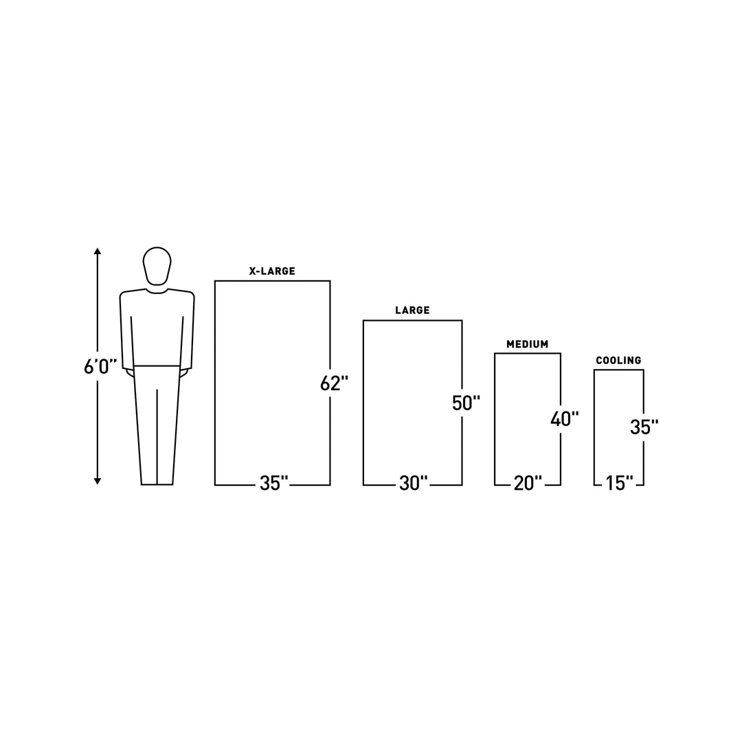 Gear Aid Micro-Terry Towel size information
