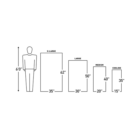 Gear Aid Micro-Terry Towel size information