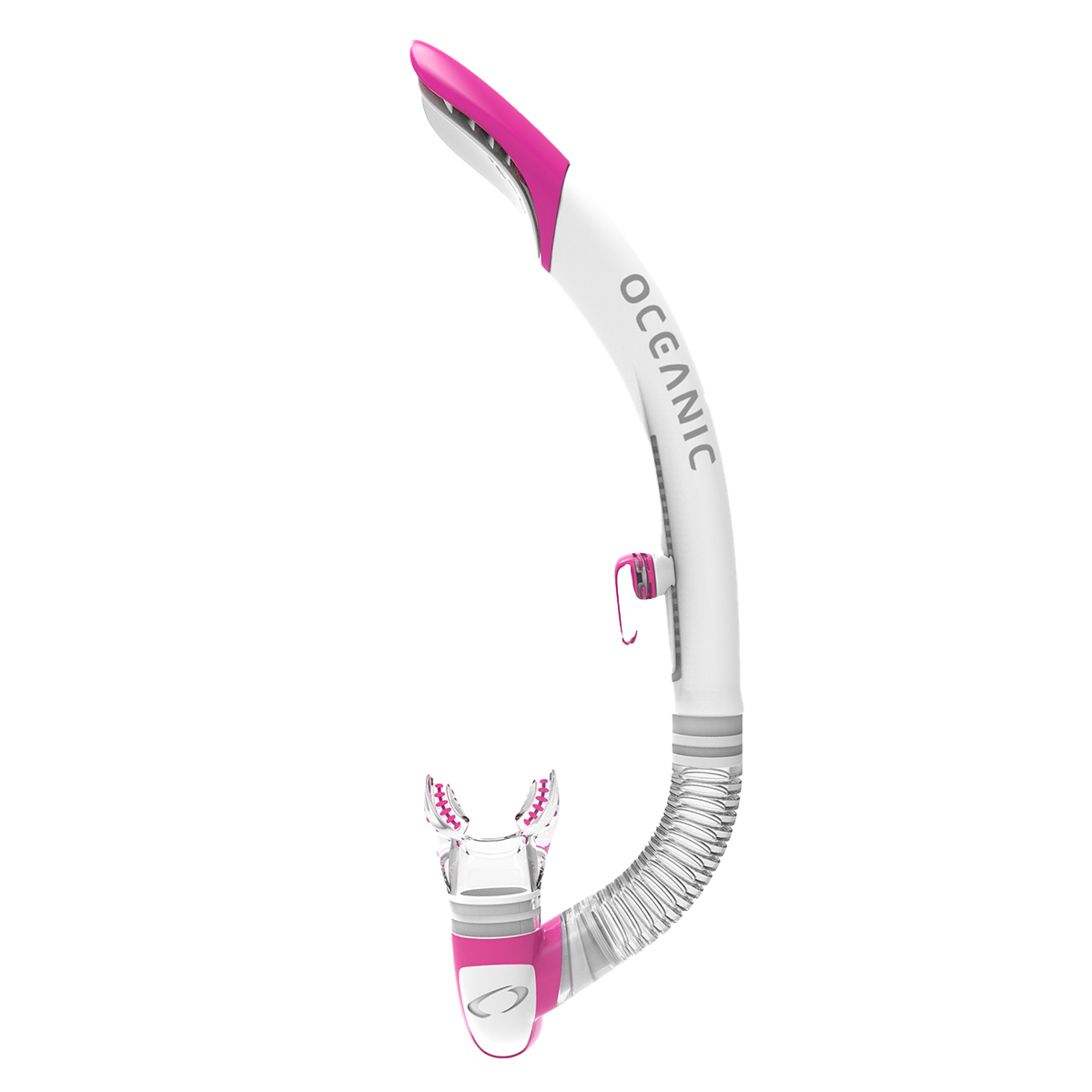 Oceanic Ultra SD Snorkel in White / Pink