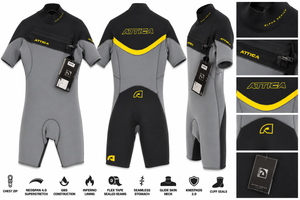 Attica Alpha 2/2mm Short Sleeve Springsuit (Clearance)