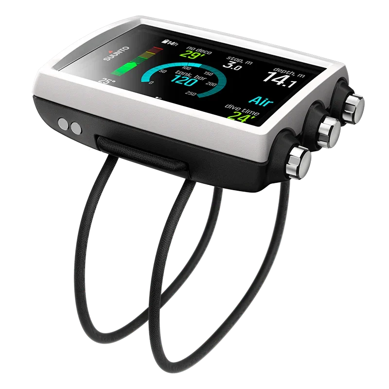 Suunto EON Core Black dive computer with bungee strap