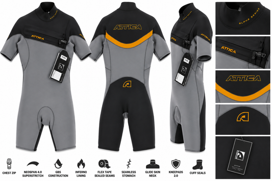 Attica Alpha 2/2mm Short Sleeve Springsuit (Clearance)