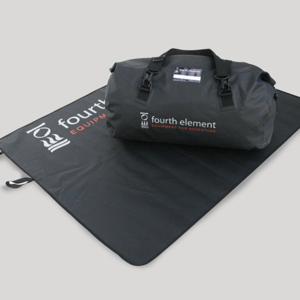 Fourth Element Changing Mat with branded dive gear bag