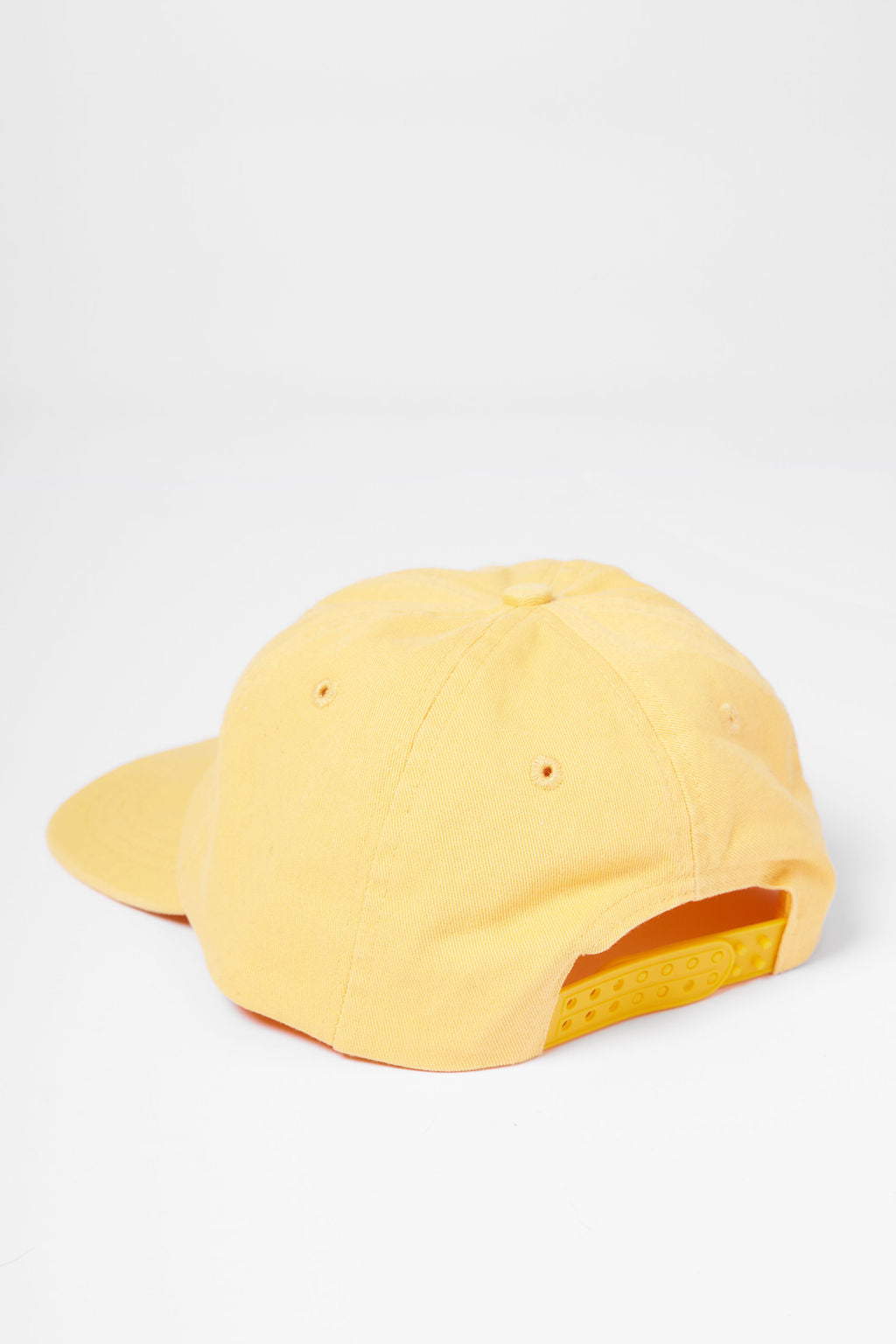 Protect What You Love Weedy Seadragon Flat Peak Cap — Faded Yellow, rear closure