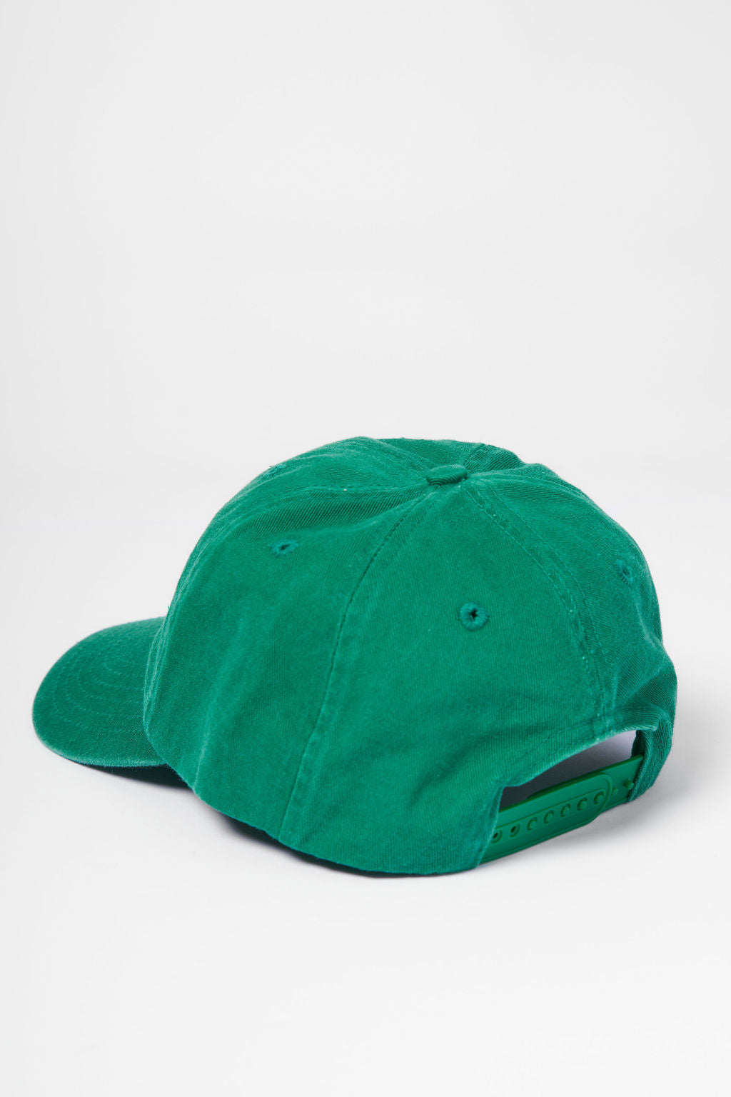 Protect What You Love Weedy Seadragon Curved Peak Cap — Jungle Green, rear closure