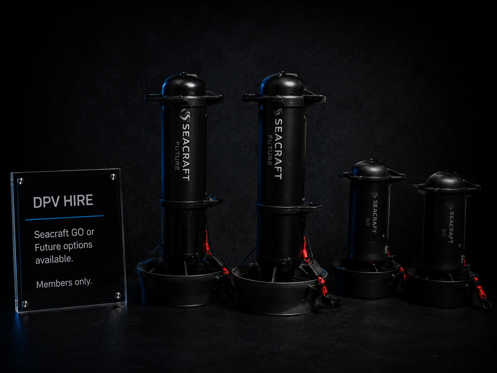 DPV underwater scooter hire for technical diving