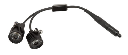 Seacraft SLS2 twin DPV light system with Y-shaped E/O cable