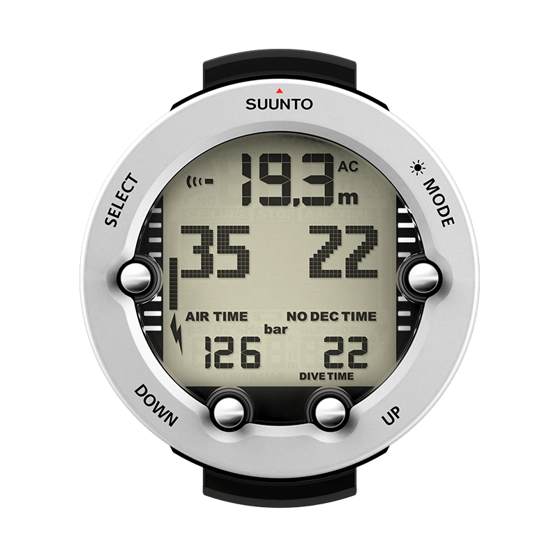 Suunto Vyper Novo White dive computer front view