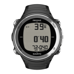 Suunto D4f Black showing freedive display