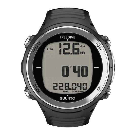 Suunto D4f Black freedive computer front view