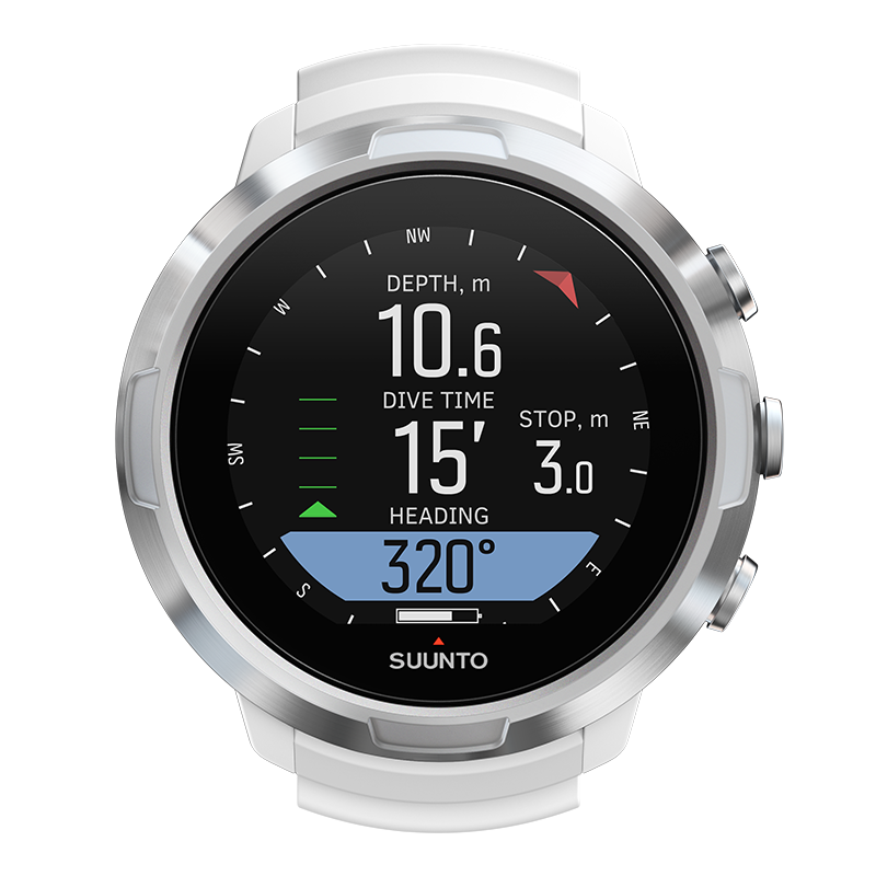 Suunto D5 White dive computer front view