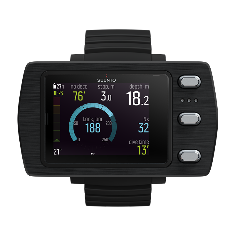 Suunto EON Steel Black dive computer front view