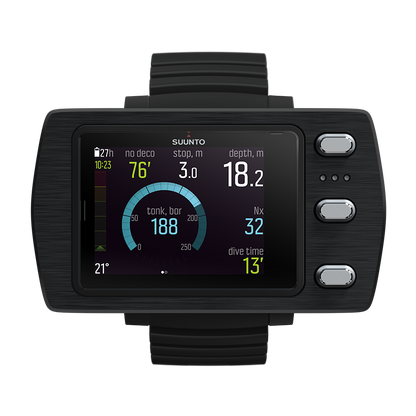 Suunto EON Steel Black dive computer front view