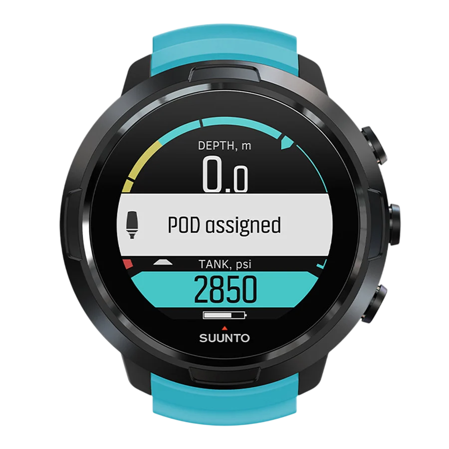 Suunto D5 Aqua Blue dive computer front view