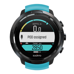 Suunto D5 Aqua Blue dive computer front view